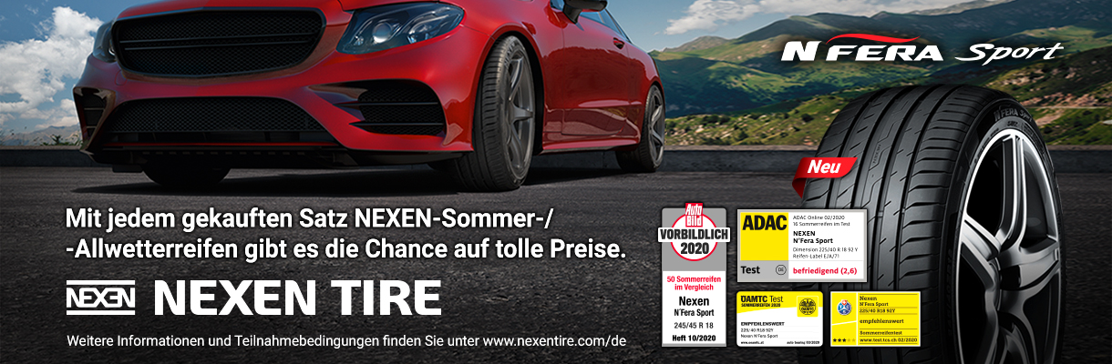 Nexen Reifen Gewinnspiel
