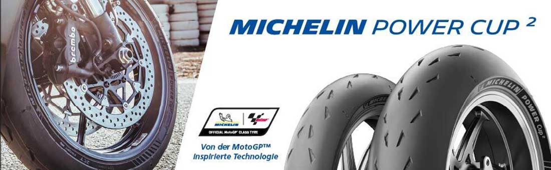 thumbnail image 2 of Michelin Power Cup 2 Motorcycle Tire – 180/55 ZR17 – Rear (Brand New, Never Mounted) 2 of 5