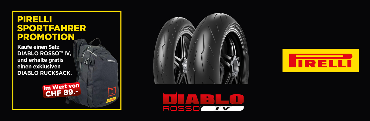 Banner Pirelli Motorradreifen Promo Gewinnspiel